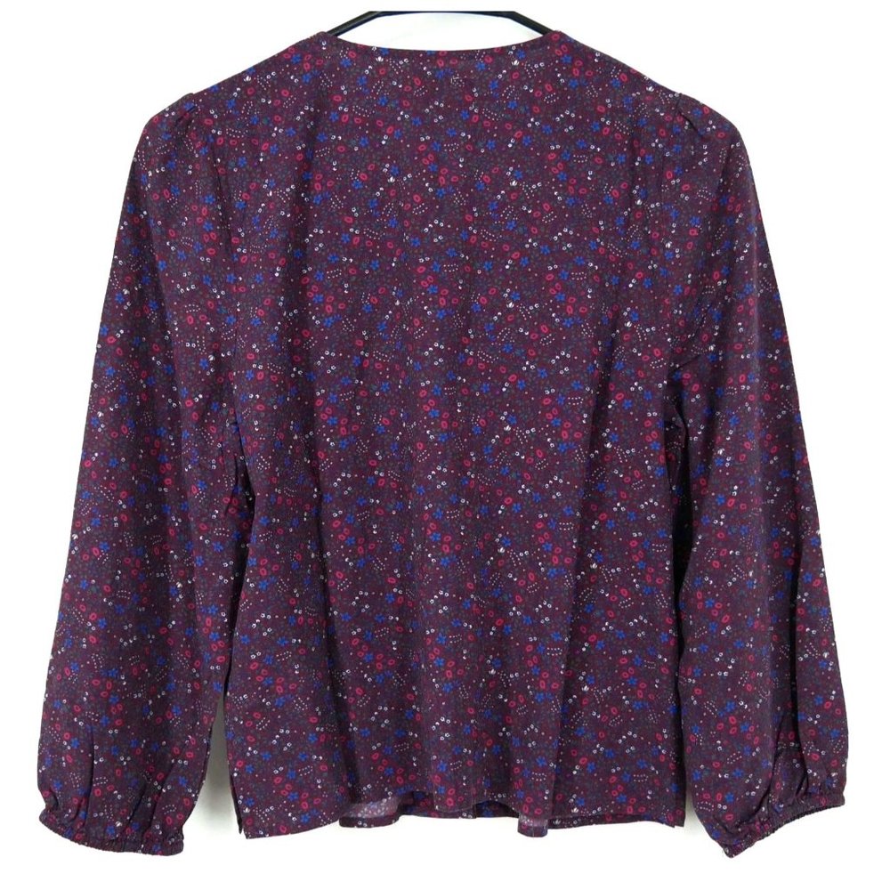 Nwt Marine Layer Stacy Button Down Cabernet Ditsy… - image 4